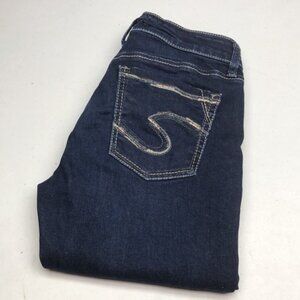 LIKE NEW SILVER AVERY HIGH-RISE STRAIGHT JEANS 28x30 ⭐️